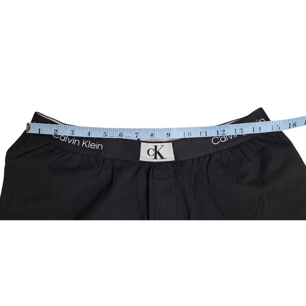 Calvin Klein Black Sleepwear Pants Women Medium Joggers Lounge New QS6943-001 - Picture 6 of 8